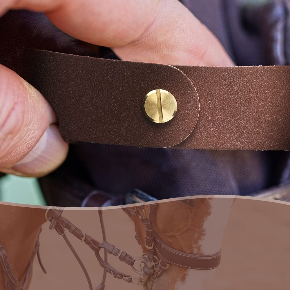 Chunful 6 Pcs Halter Breakaway Replacement Strap Brown