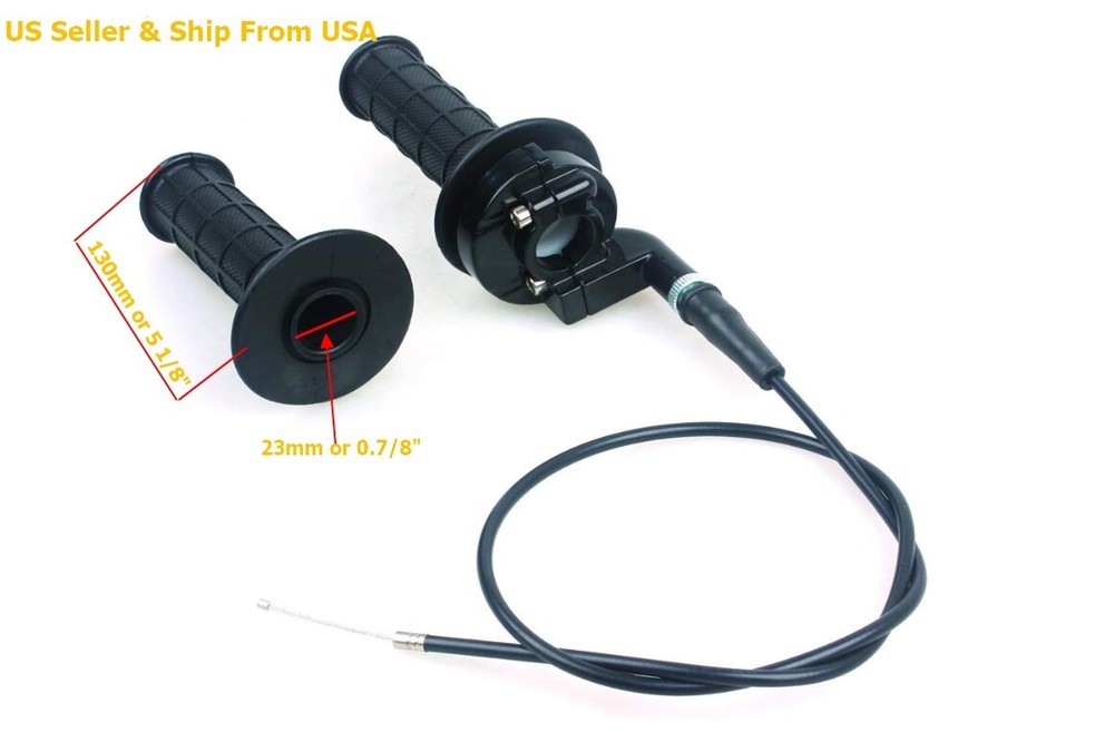 Handle Grip Bar Casting & Throttle Cable Honda CRF70F CRF70F 2004-2012 (7/8"Bar)