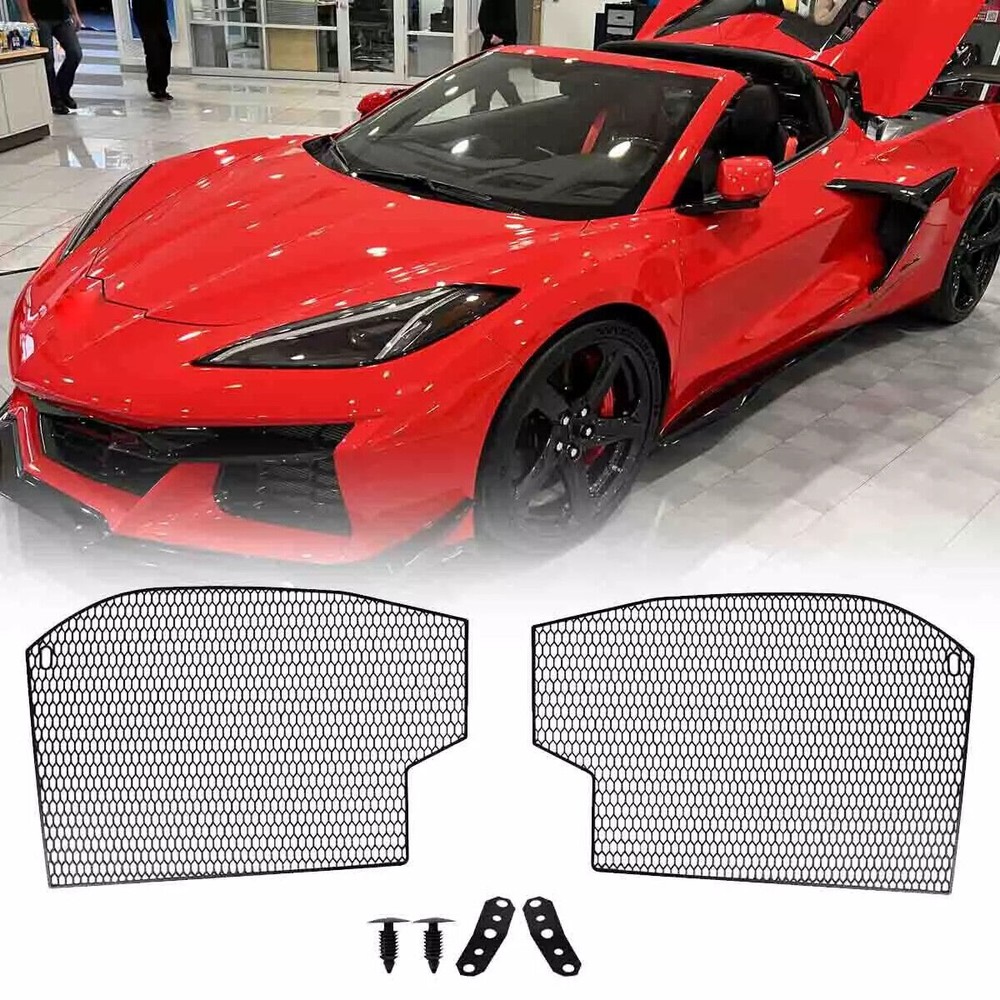 For Corvette C8 Z06 & E-Ray 2023+ Side Intake Grille Insert Radiator Guards Kit