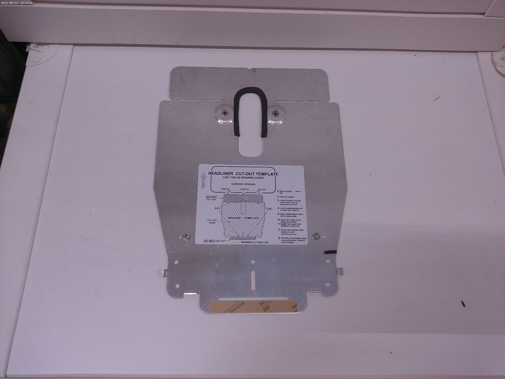 Headliner Cut-Out Template Bracket Template