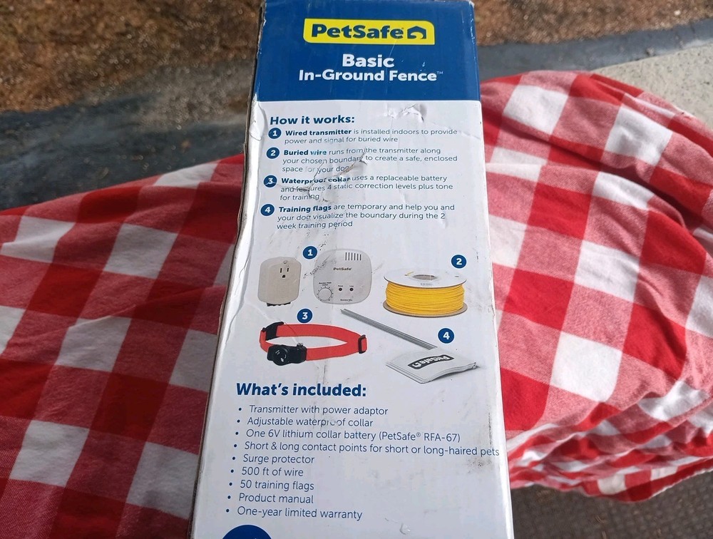 PETSAFE BASIC IN GROUND FENCE ADJUSTABLE COLLAR NEW IN UNOPENED BOX
