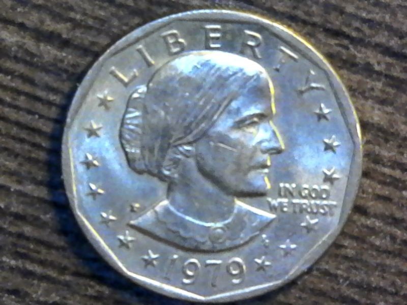 1979-P Susan B Anthony Dollar Doubled Profile