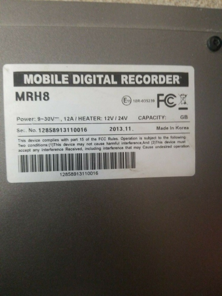 Apollo Video Technology RoadRunner Mobile Digital Video Recorder MRH8