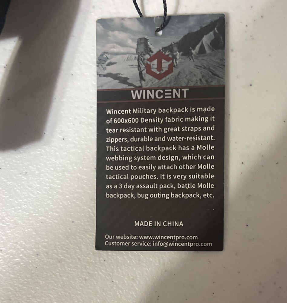 WINCENT Military Tactical Backpack