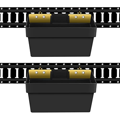 2 Pack E-Track Basket Storage Bin| E Track Box for Tool Organizer - E-Track