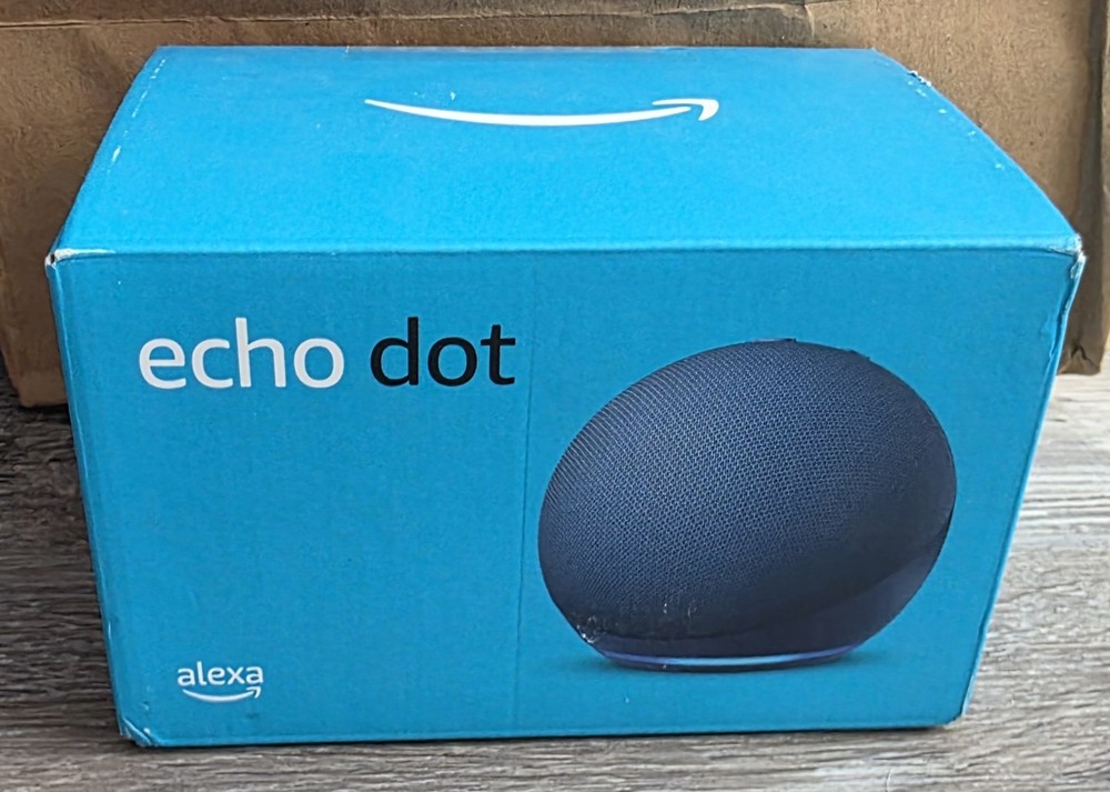 Amazon Echo Dot Smart Speaker Alexa Bluetooth Fabric Sphere Brand New