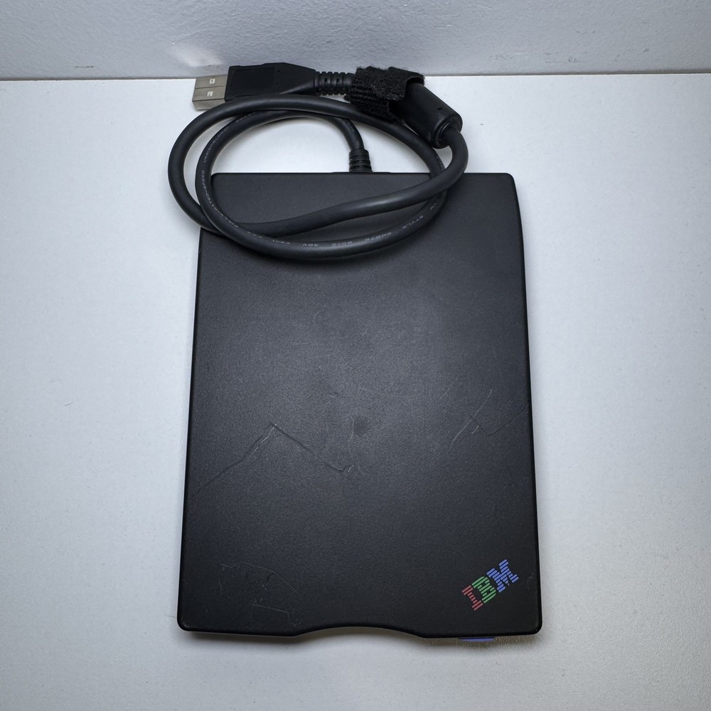 IBM FD-05PUB External 3.5 in Portable Floppy Disk Diskette Drive USB – Working