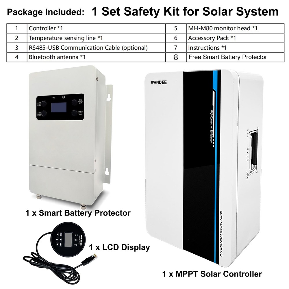 10.4KW 100Amp MPPT Solar Charge Controller Parallel Panel Battery PV Regulator