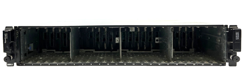 Dell EqualLogic PS4100 E04J 24SFF Storage Array 2x E09M001 Control Module 2x PSU