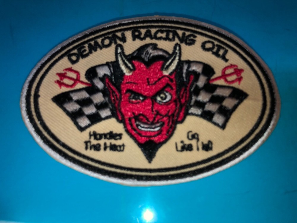 DEVIL OIL GO LIKE HELL PETROLEUM PATCH Embroidered Patch SEW ON IRON ON