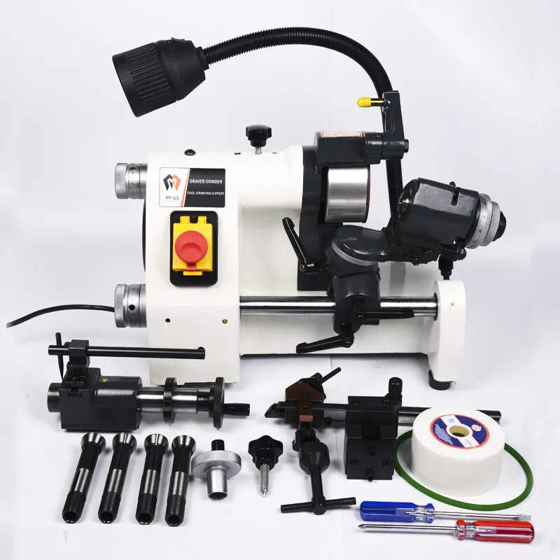 CE 220V U3 R8 Collets Universal Cutter Grinder Drill Sharpener Sharpening