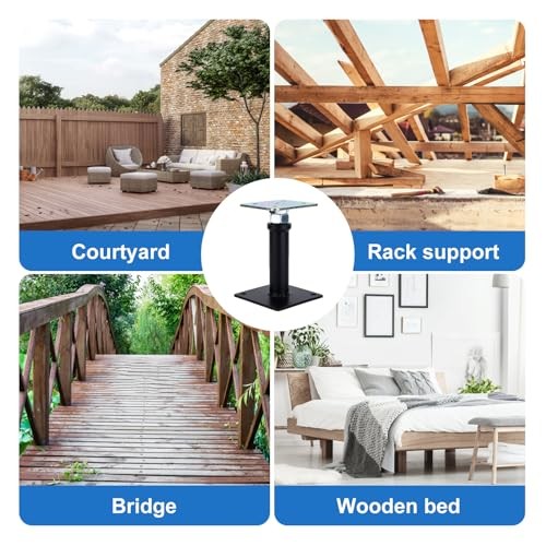 Pack Adjustable Floor Jack Post, 6’’-9’’ Height Range, House Floor Jacks Post 4