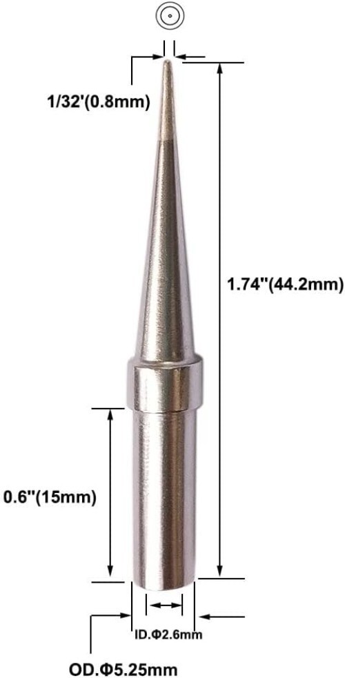Micro Soldering Precise Replacement Tips for Weller Soldering Stations - 6 PCS