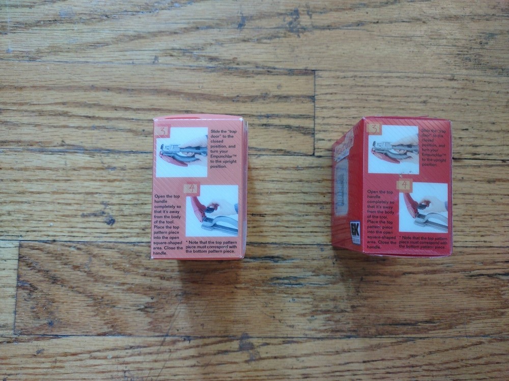 Empunchlar Butterfly Emboss System Insert Snowflake And Deckle Square New