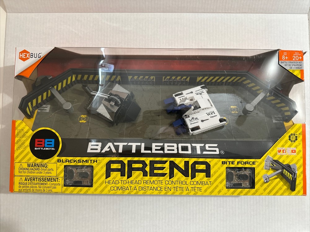New BATTLEBOTS ARENA Battle Strategy Kit HEXBUG Blacksmith ROBOTS Bite Force R/C