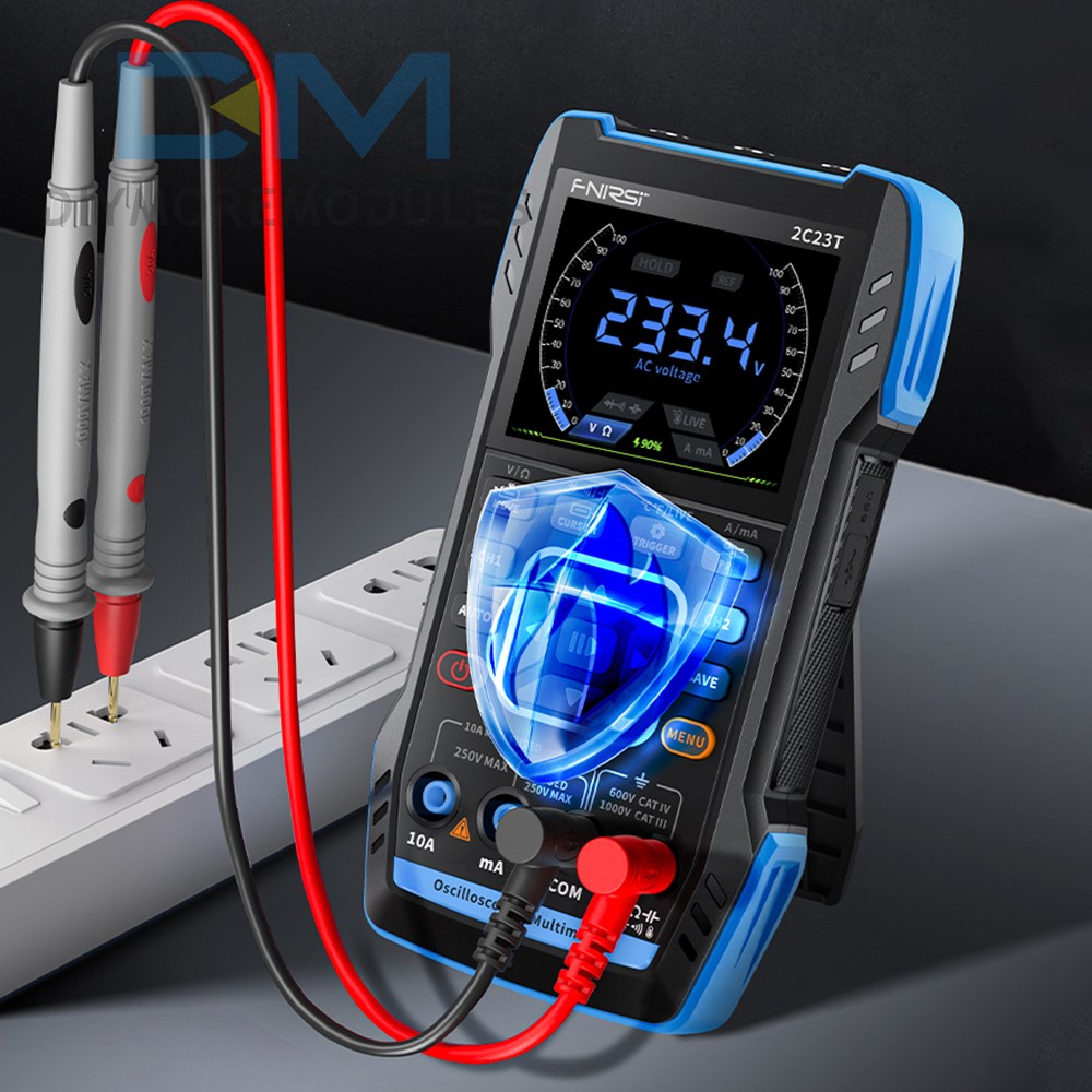 FNIRSI 2C23T Handheld Digital Oscilloscope Multimeter Function Signal Generator