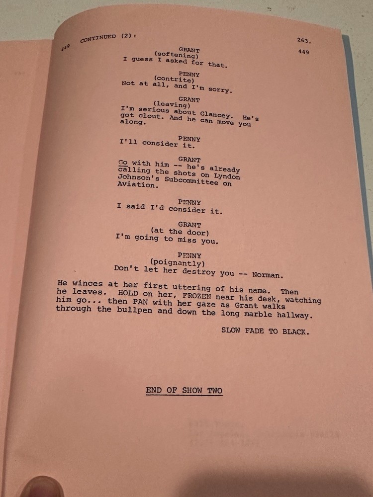 SPACE Paramount Television Productions Scripts — (Shows #2, #3, and #4) 1984