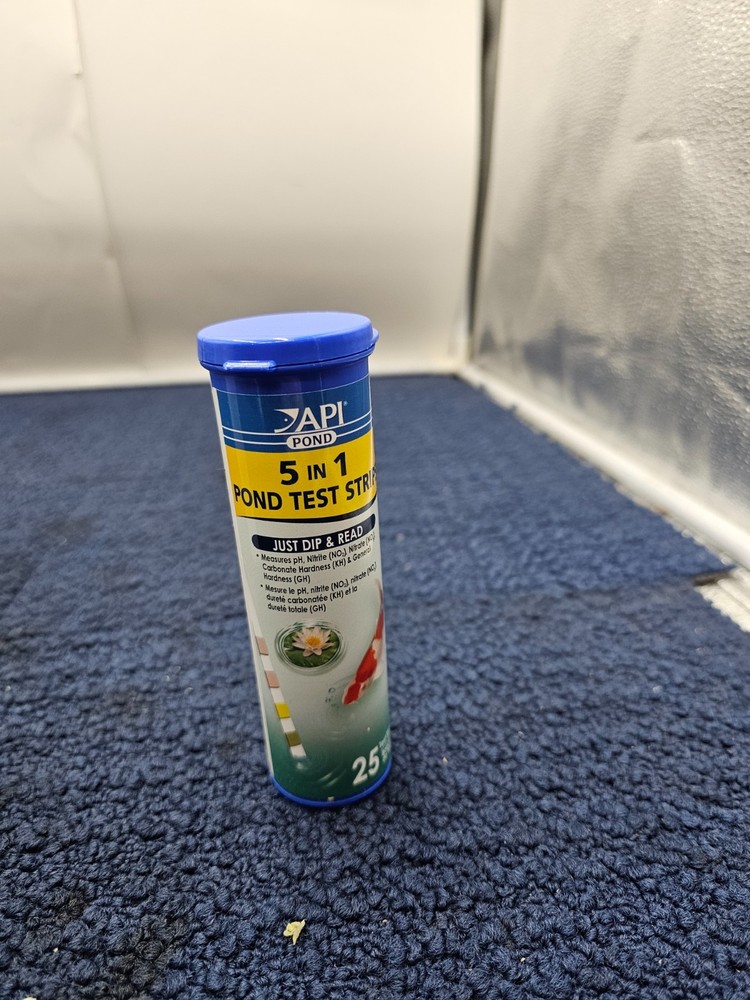 (QTY 25) API Pond 164F: 5-in-1 Water Pond Test Strips - Water Problem Solving