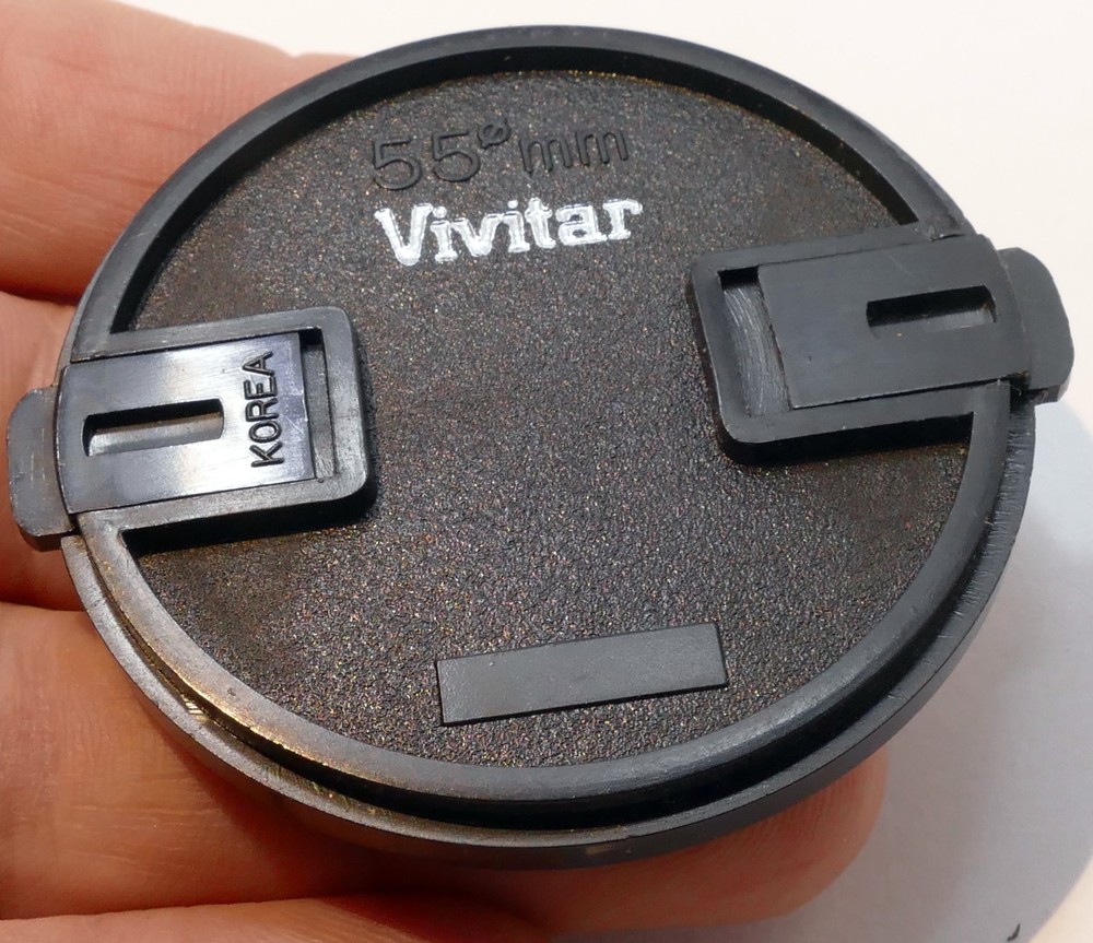 Vivitar 55mm Lens Cap  Front snap on type