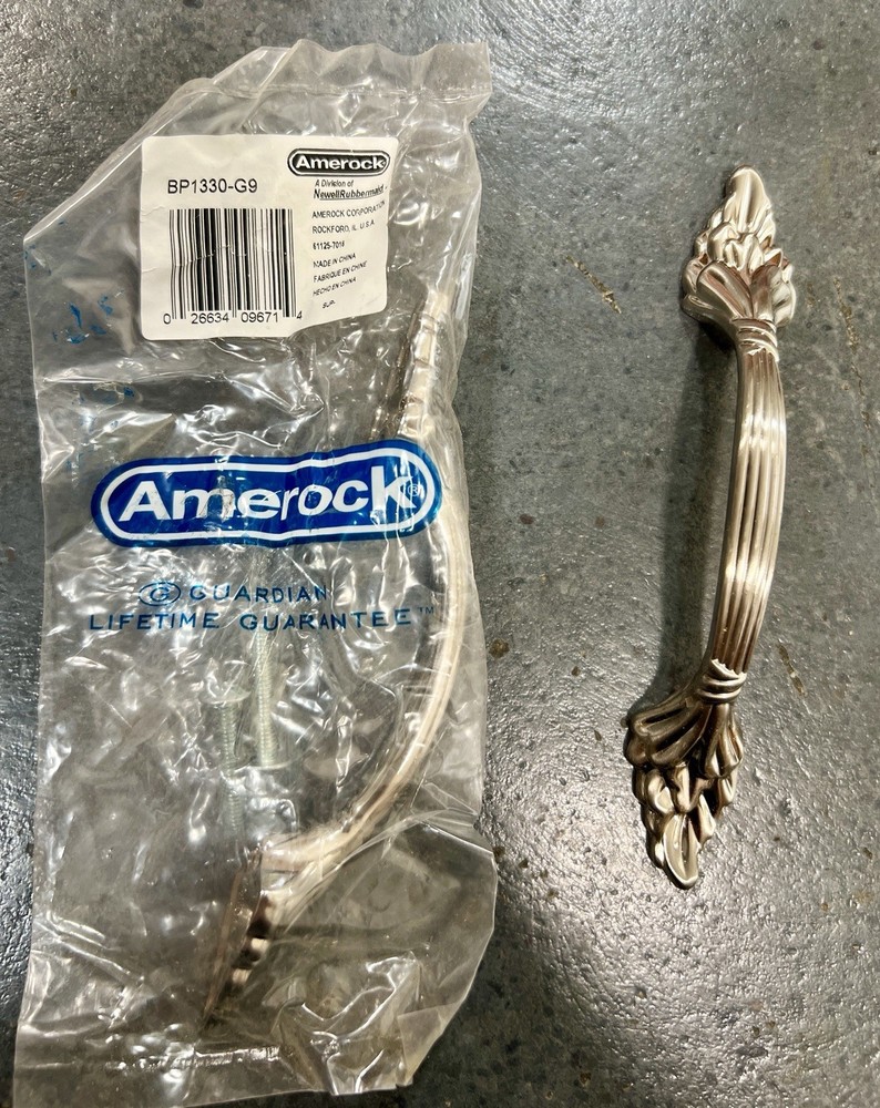 Amerock Elegance Sterling Nickel 3" Ctr. Cabinet Arch Pull Handle BP1330-G9