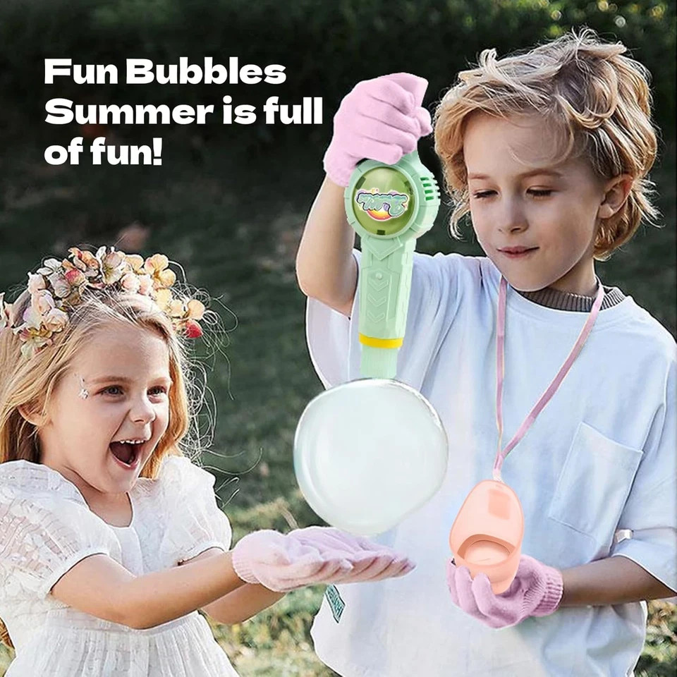 Fog Bubble Machine, Rechargeable Automatic Electric Smoke Bubble Machine, Magic