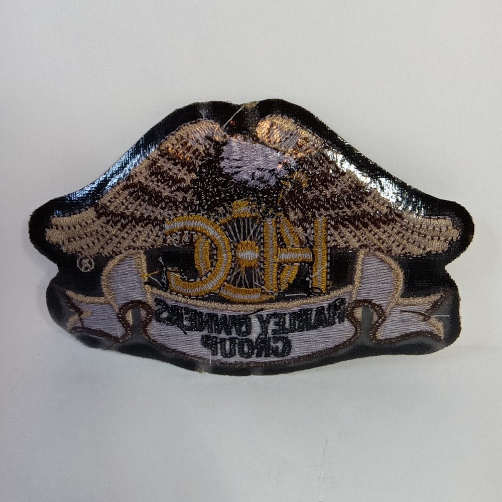 New Harley Davidson Hog Harley Owners Group 4.5" Eagle Iron On Patch