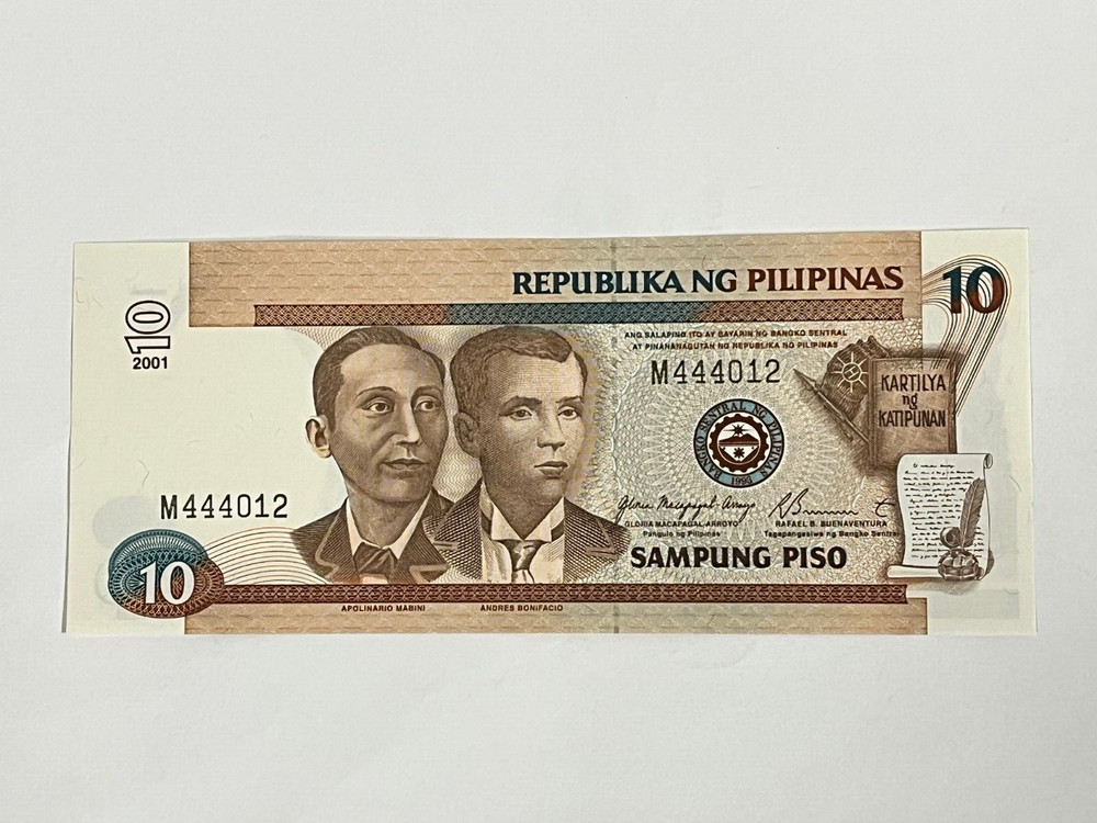 2001 Philippines 10 Piso World Banknote