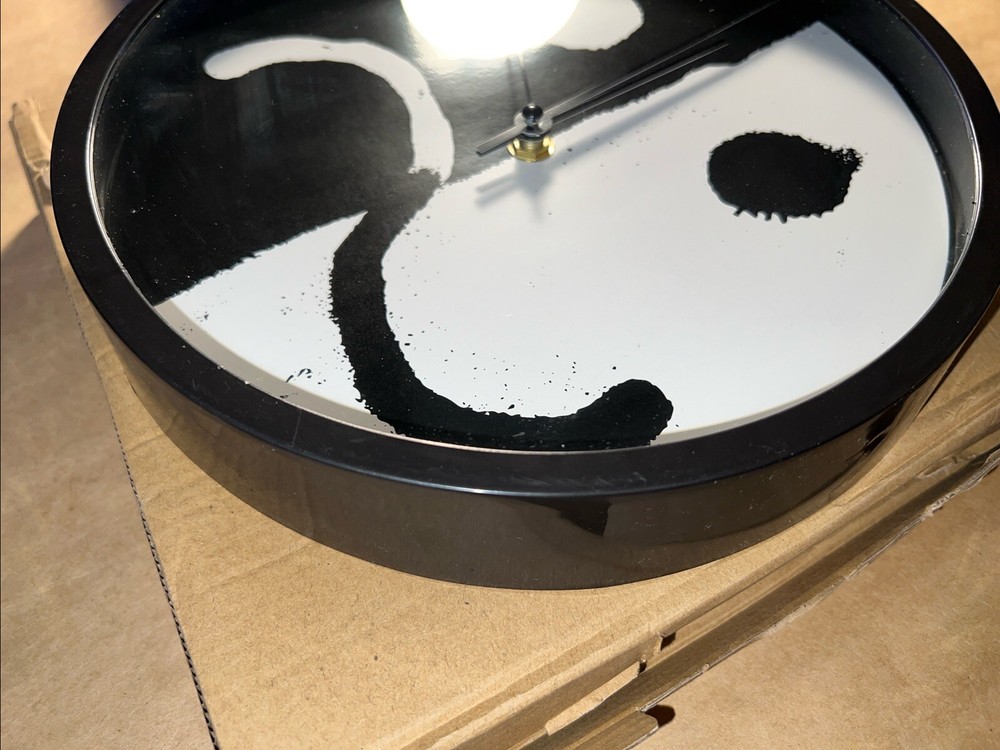 Two Smiley/Frown Wall Clocks - 9.75” Diameter