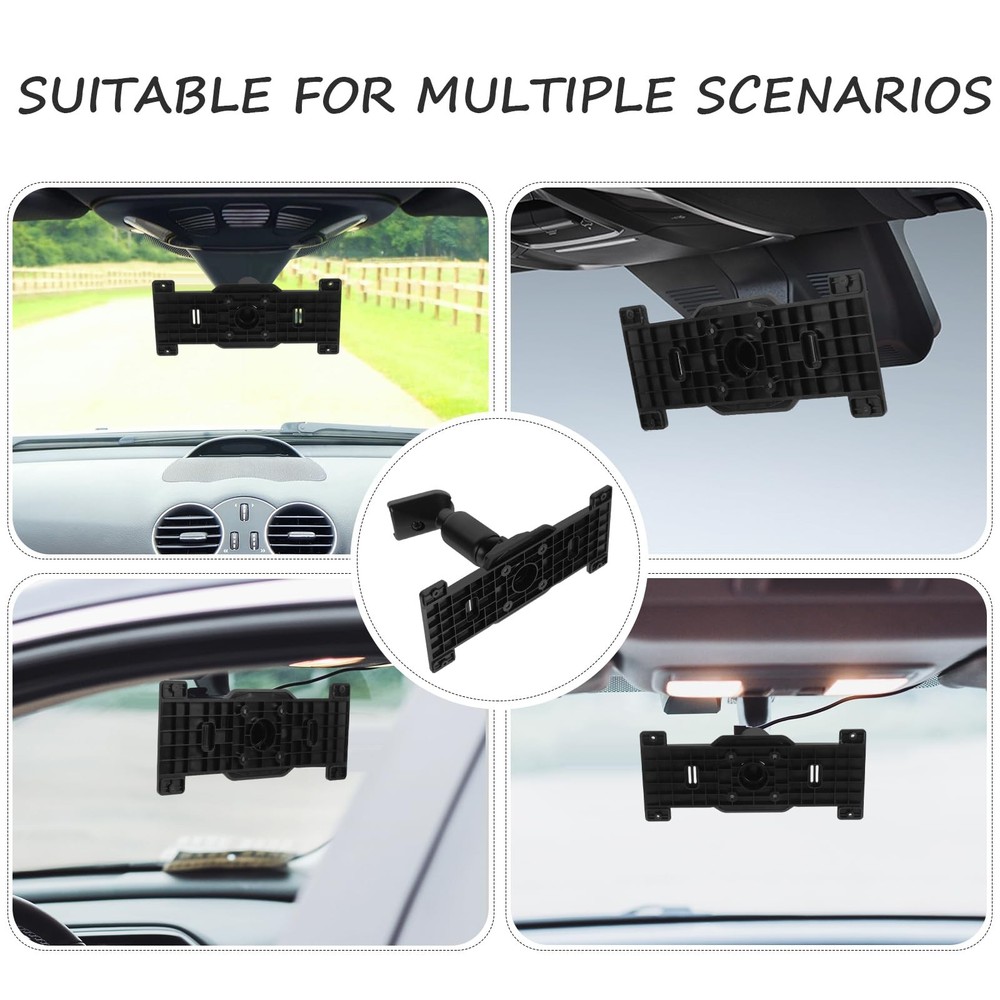 Dash Cam Mirror Mount Universal Rear View Mirror Back Plate Panel Bracket Rea...