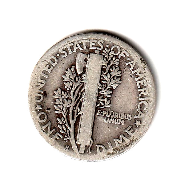 1917 S mercury dime
