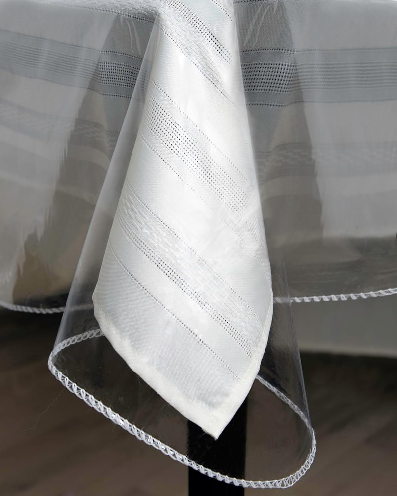 Tablecloth Protector Crystal Clear Vinyl (52"X70" Oblong) | Thi