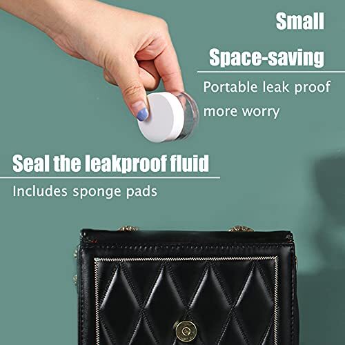 20 Pcs 2 Oz Clear Cosmetic Container with White LidsTravel Storage Clear