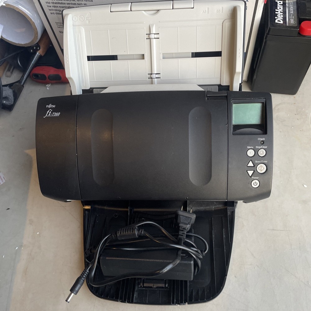 Fujitsu FI-7160 60PPM Color Document Scanner w/ Power & USB Cable