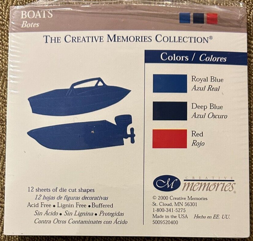 Creative Memories - Boat - Deep Blue
