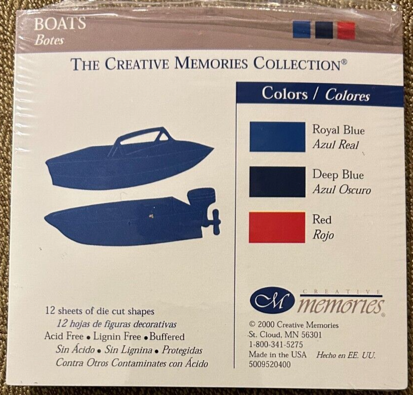 Creative Memories - Boat - Deep Blue