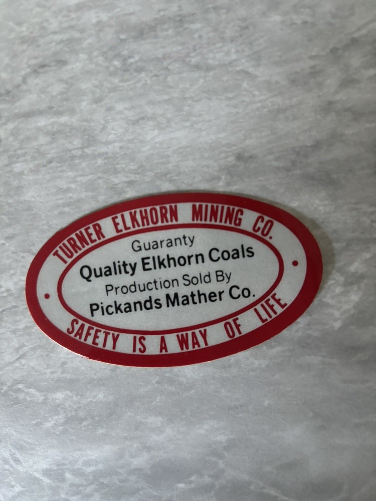 COAL MINING STICKERS Nice Older One