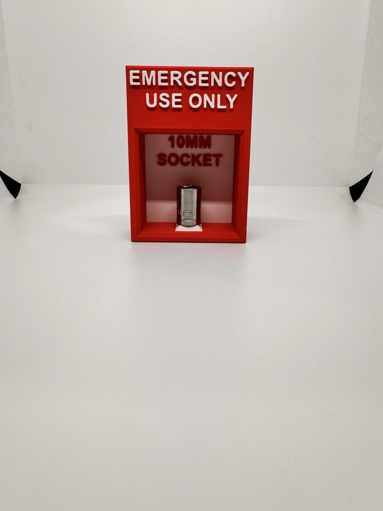 Emergency Use Only 10mm Socket Holder