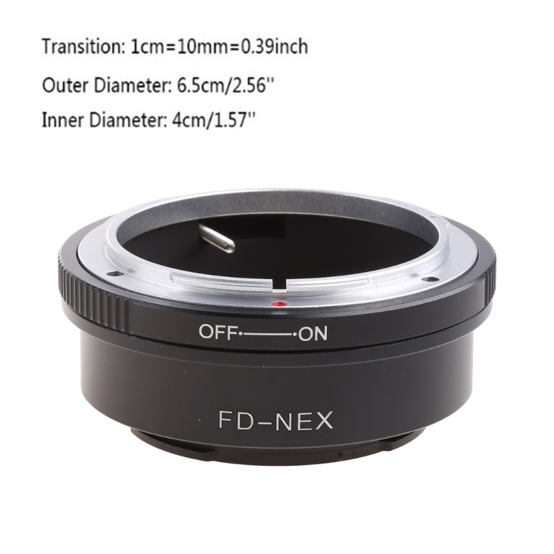 FD Lens to E-Mount Camera Lens Adapter Allows Unlimited for Focus Compactnes