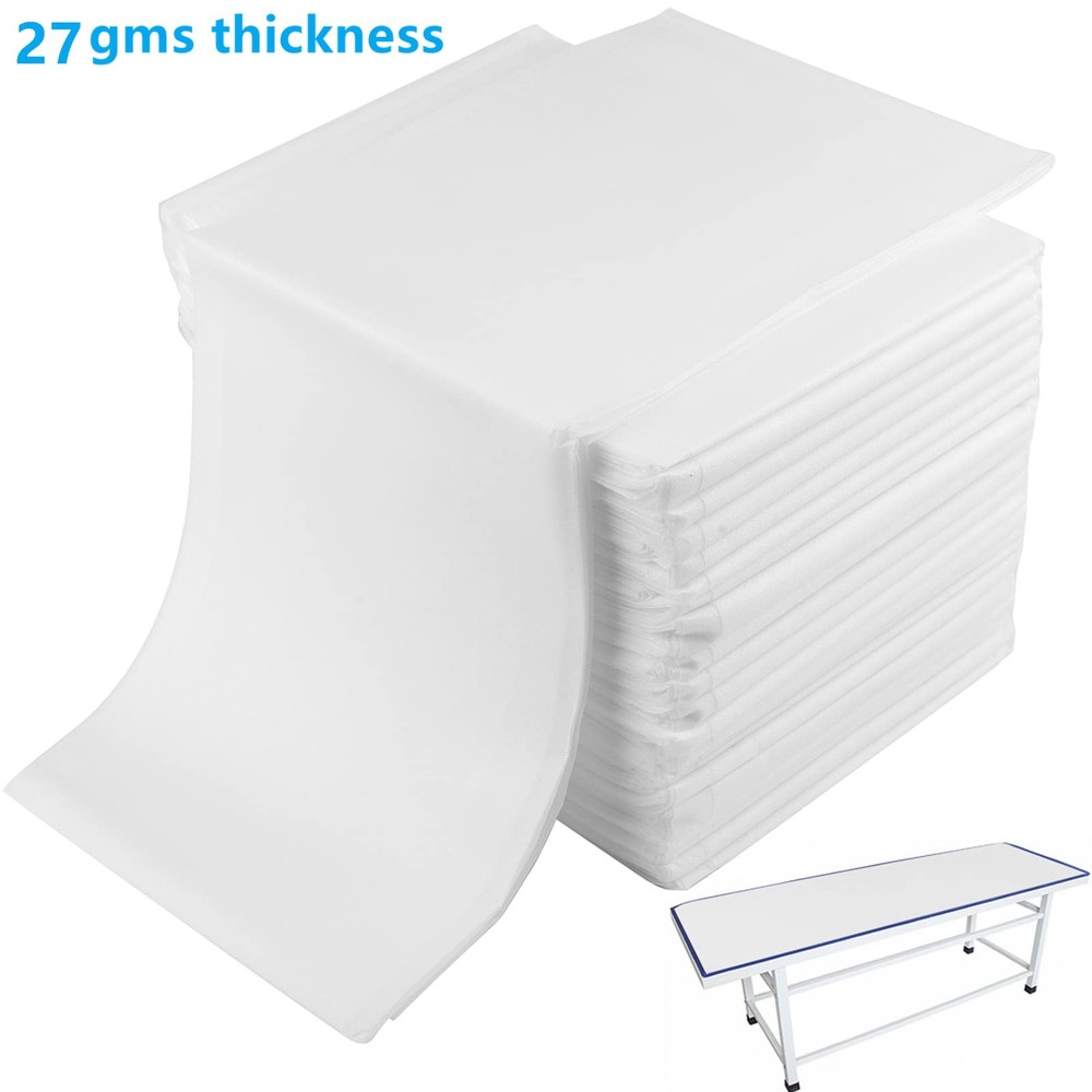 40 PCS Waterproof Disposable Spa Bed Sheets, Massage Table Protector, 31"x67"