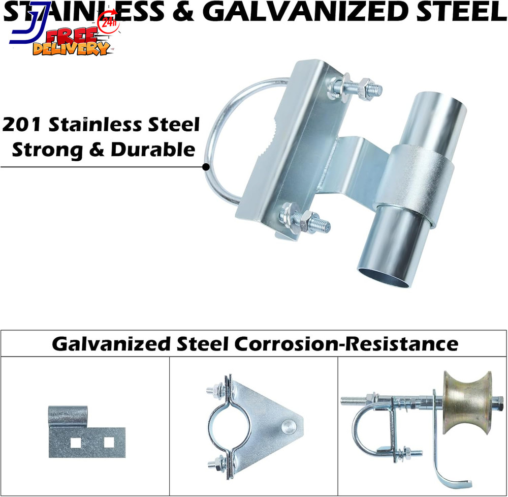 6" Wheels Rolling Gate Hardware Kit for Chain Link Gate Sliding Gate Hardware