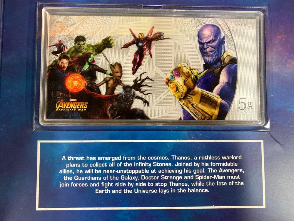 Avengers Infinity War Official Collector Note