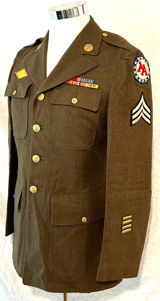 WWII US 14th AAA Enlisted 4 Pocket Service Coat / Uniform