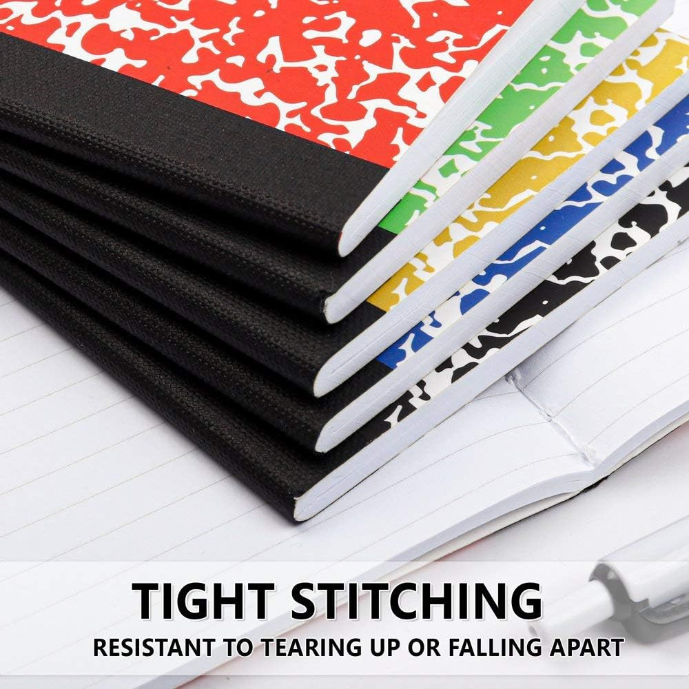 Composition Notebook, Mini Sized 30 Pack 5 Colors Narrow Ruled Mini Composition