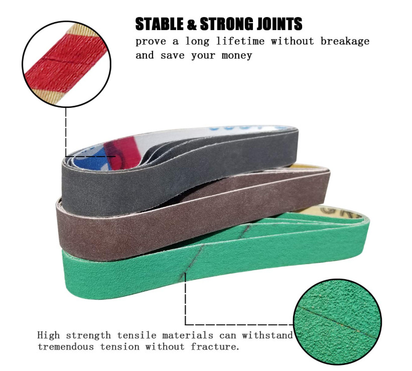 24 Pcs 1/2" x 12" Replacement Belt Kit for Work Sharp Original Knife & Tool...