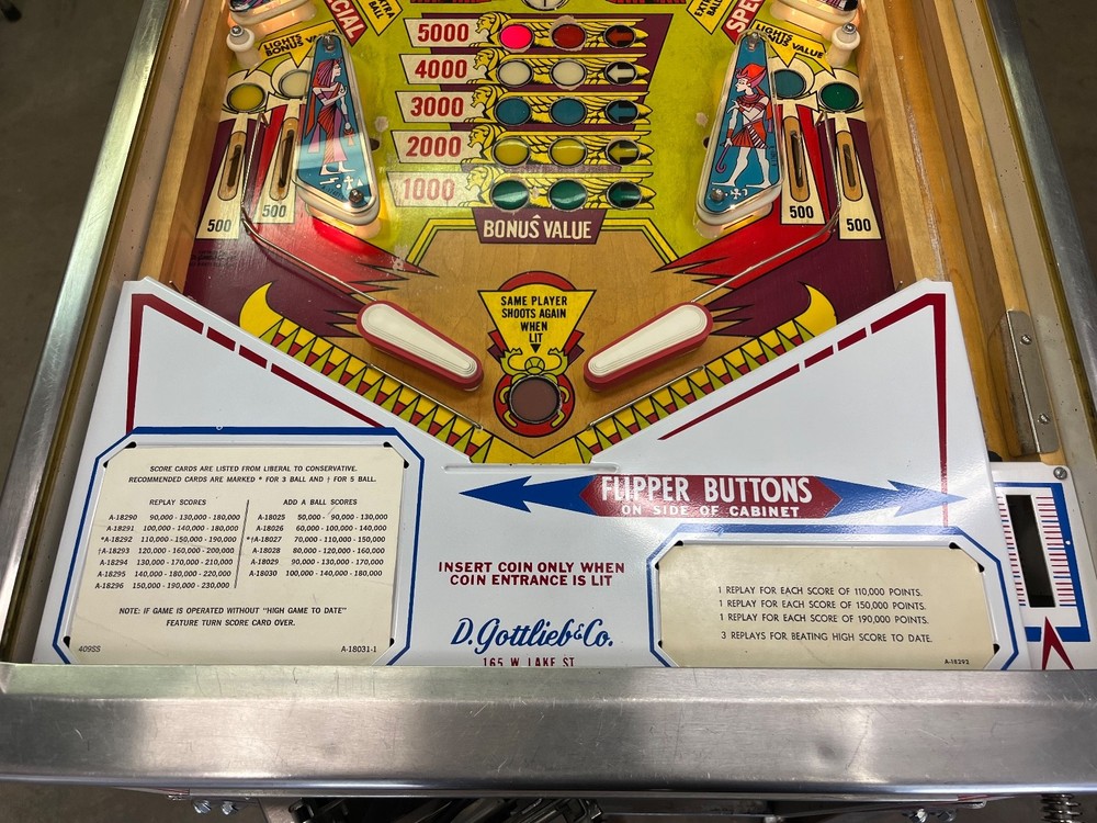 Gottlieb Cleopatra Pinball Machine