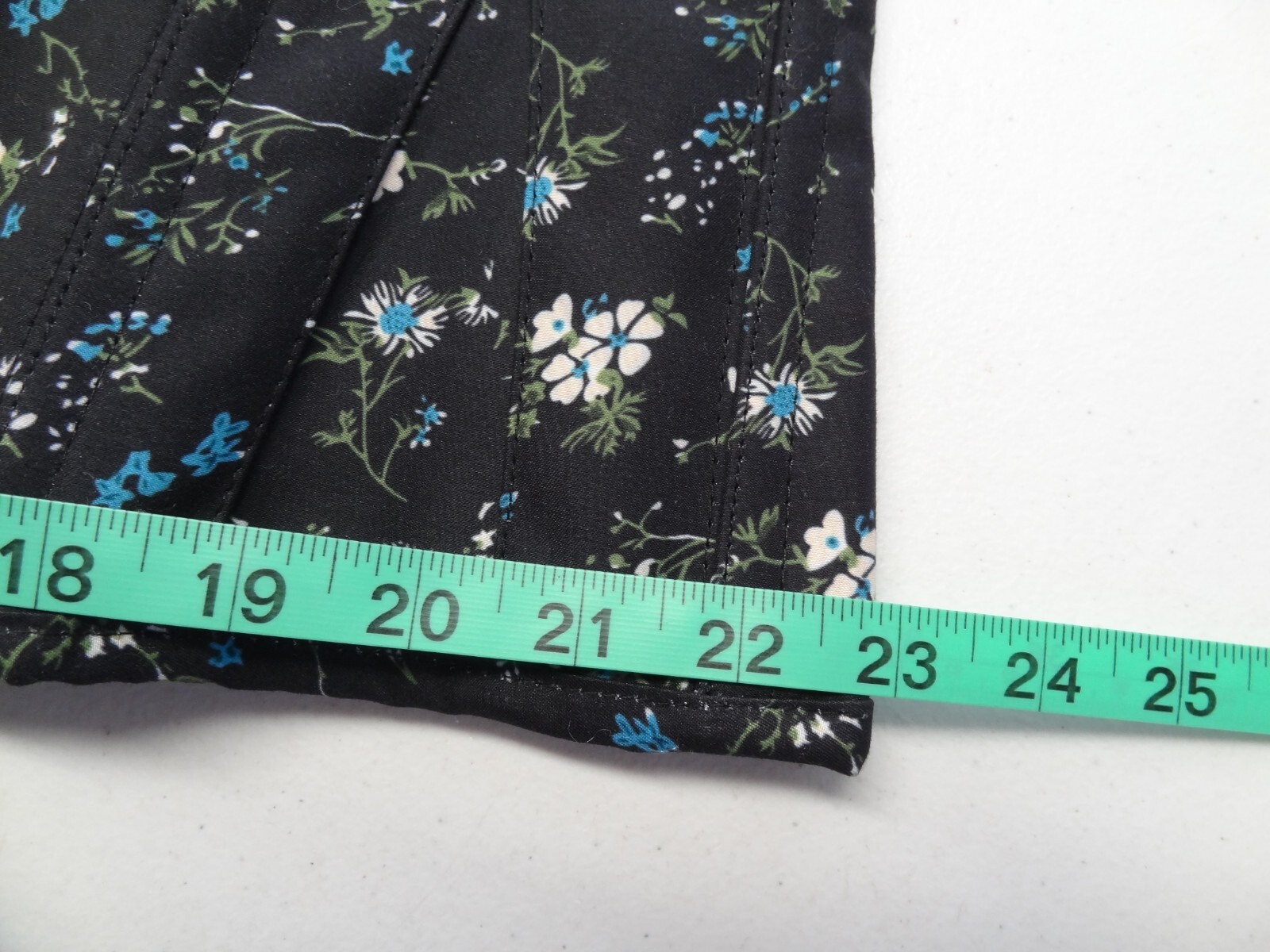 NWT Corset Story 44 Ditsy Floral Printed Overbust Spiral Steel Bone Navy Flowers