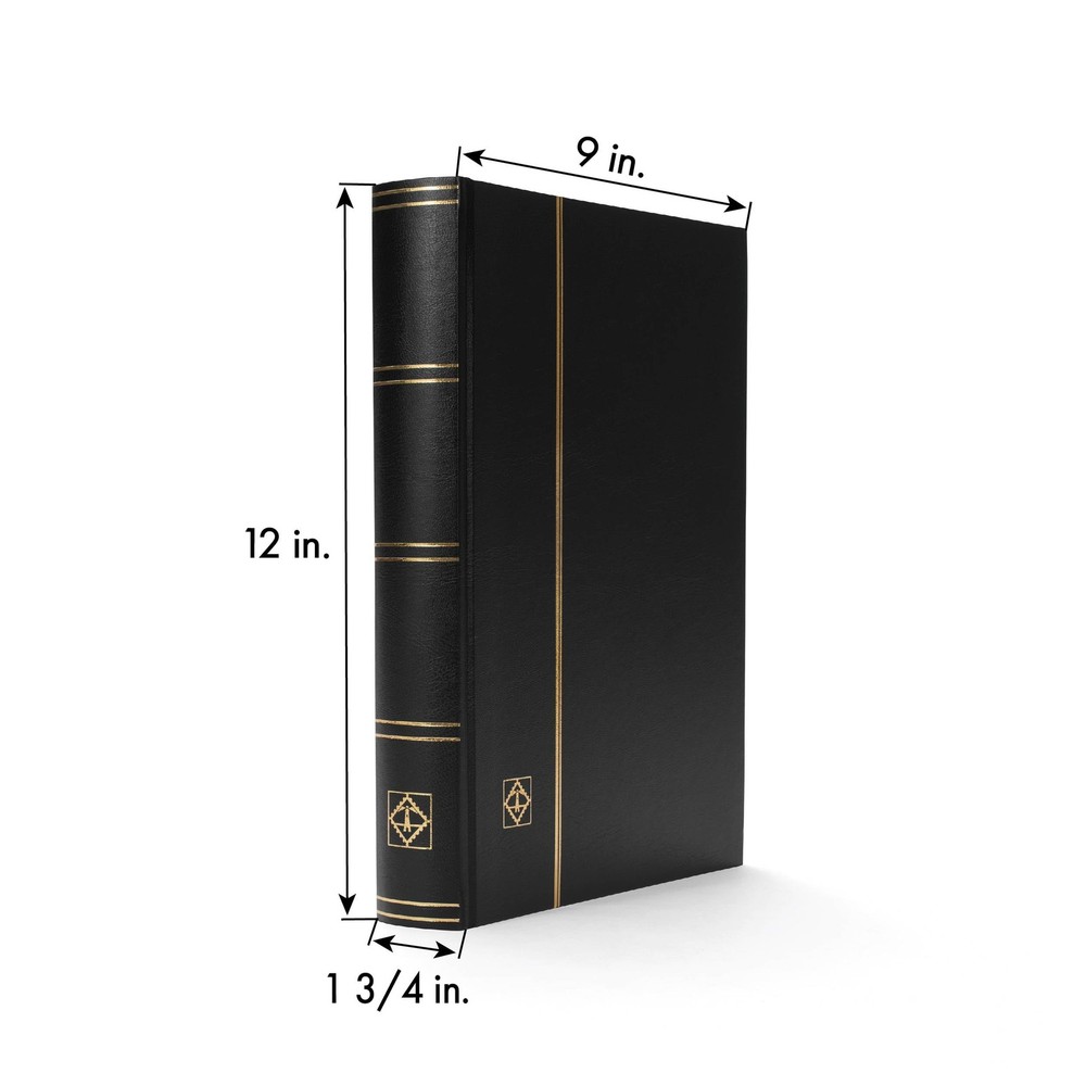 LIGHTHOUSE – “Basic” Hard Cover Stockbook for Stamps - 64 White Cardstock 9”x12”