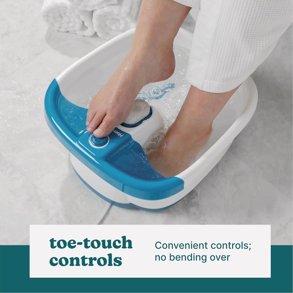 Bubble Mate Foot Spa, Toe Touch Controlled Foot Bath with Invigorating Bubble...