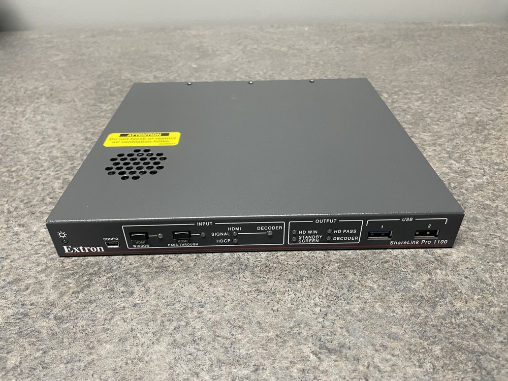 Extron Sharelink Pro 1100 Wired and Wireless Presentation System 60-1943-01