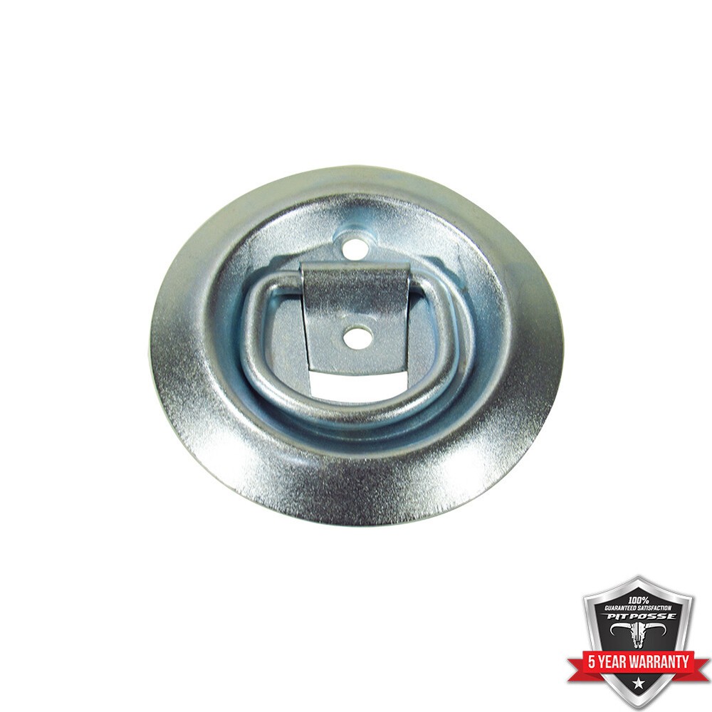 Pit Posse Cargo Recessed Flush Pan D Ring 4” Anchor for Tie Down Strap Loop